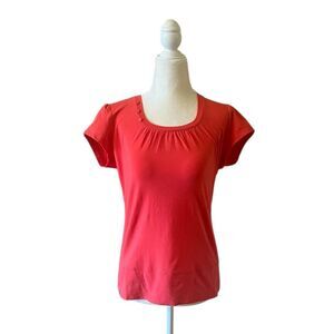 💋 Lolë Salmon Pink Short Sleeve Kiss Top 💋